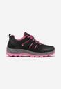 Czarne Sznurowane Buty Sportowe Sneakersy Trekkingowe z Paskami Cleirae