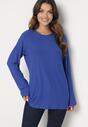 Niebieska Prążkowana Bluzka Longsleeve Gigiora