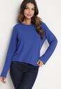 Niebieska Prążkowana Bluzka Longsleeve Gigiora