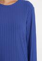 Niebieska Prążkowana Bluzka Longsleeve Gigiora
