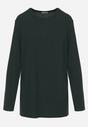Ciemnozielona Prążkowana Bluzka Longsleeve Gigiora