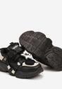 Czarne Buty Sportowe Sneakersy z Detalem w Kształcie Gwiazdki Leridae