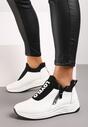 Białe Płaskie Sneakersy z Ozdobnym Napisem Nerelisa