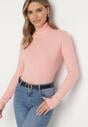 Różowy Golf Sweter z Wiskozą i Kaszmirem Zailaya