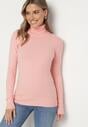Różowy Golf Sweter z Wiskozą i Kaszmirem Zailaya