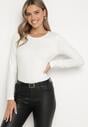Biała Bawełniana Bluzka Longsleeve Tailene