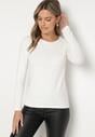 Biała Bawełniana Bluzka Longsleeve Tailene