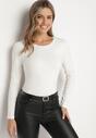 Biała Bawełniana Bluzka Longsleeve Tailene