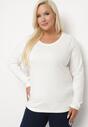 Biała Klasyczna Bluzka Bawełniana Longsleeve Reriella