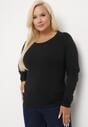 Czarna Bluzka Lonsleeve z Bawełny Niritha