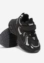 Czarne Buty Sportowe Sneakersy na Grubej Podeszwie z Gumkami na Rzep Rosavetta