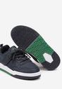 Granatowe Buty Sportowe Sneakersy na Grubej Podeszwie z Zapięciem na Rzep Avasoni