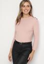 Pulover Roz deschis