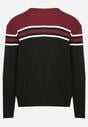 Pulover Negru cu bordo