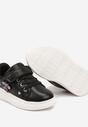 Czarne Sznurowane Buty Sportowe Sneakersy na Rzep Ozdobione Cyrkoniami Patilena