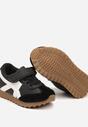 Czarne Sznurowane Buty Sportowe Sneakersy Ozdobione Paskami Sintira