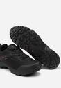 Czarne Sznurowane Buty Sportowe Sneakersy Ozdobione Tłoczeniem i Napisami Asinthea