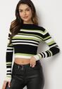 Pulover Verde cu negru