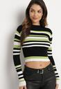 Pulover Verde cu negru