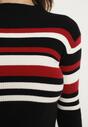 Pulover Bordo cu negru