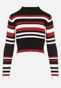 Pulover Bordo cu negru