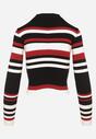 Pulover Bordo cu negru