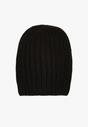 Czarna Prążkowana Czapka Beanie z Wiskozy Enalwenna