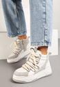 Sneakers Gri cu alb