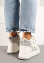 Sneakers Gri cu alb