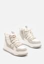 Sneakers Gri cu alb