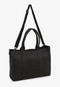 Czarna Pleciona Torebka Shopper Seviola