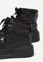 Czarne Sneakersy za Kostkę z Futrzaną Wyściółką Emindria