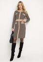 Rochie Bej cu negru