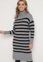 Rochie Gri cu negru