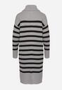 Rochie Gri cu negru