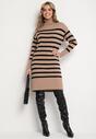 Rochie Bej cu negru