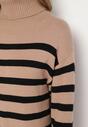 Rochie Bej cu negru