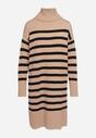 Rochie Bej cu negru