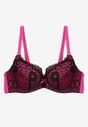 Sutien Negru cu fucsia