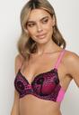 Sutien Negru cu fucsia