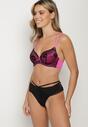 Sutien Negru cu fucsia