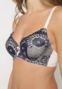 Sutien Bleumarin cu bej