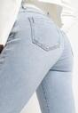 Jasnoniebieskie Jeansy o Kroju Slim Ravirra