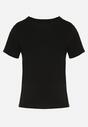 Czarny Klasyczny T-shirt z Bawełny Lorali