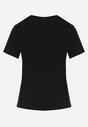 Czarny Klasyczny T-shirt z Bawełny Lorali