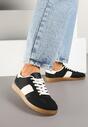 Czarne Sneakersy Retro w Stylu Klasycznych Tenisówek Tanonea