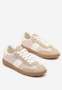 Ciemnobeżowe Sneakersy Retro w Stylu Klasycznych Tenisówek Tanonea