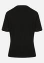 Czarny Wiskozowy T-shirt w Klasycznym Stylu Arivoria