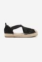 Fekete bézs Espadrilles