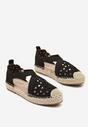Fekete bézs Espadrilles